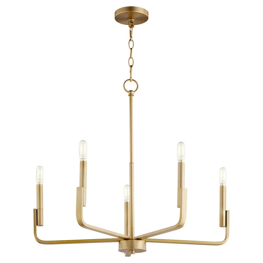 Tempo Chandelier, Aged Brass