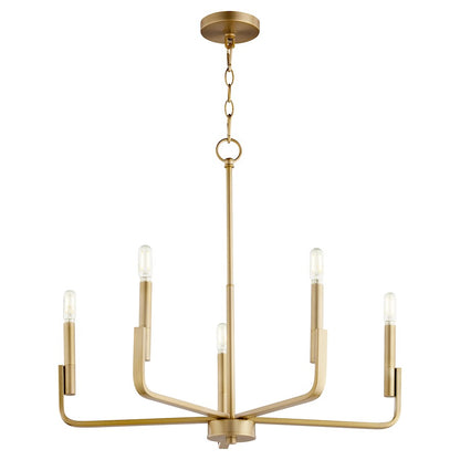 Tempo Chandelier, Aged Brass