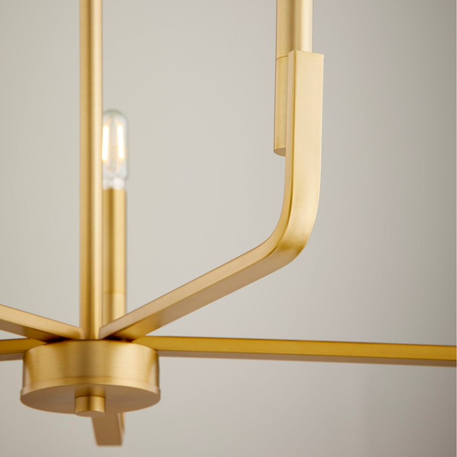 Tempo Chandelier, Aged Brass