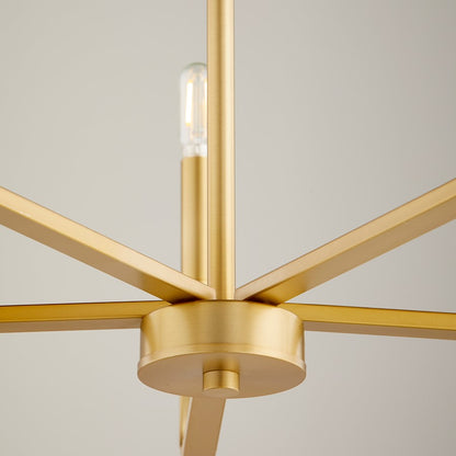 Tempo Chandelier, Aged Brass