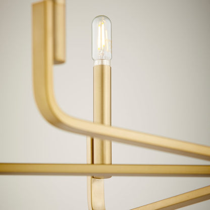 Tempo Chandelier, Aged Brass