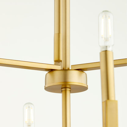 Tempo Chandelier, Aged Brass