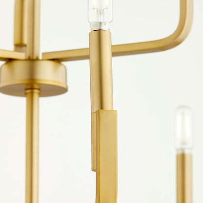 Tempo Chandelier, Aged Brass