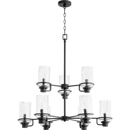 Quorum Lazo 9 Light Chandelier, Noir - 627-9-69