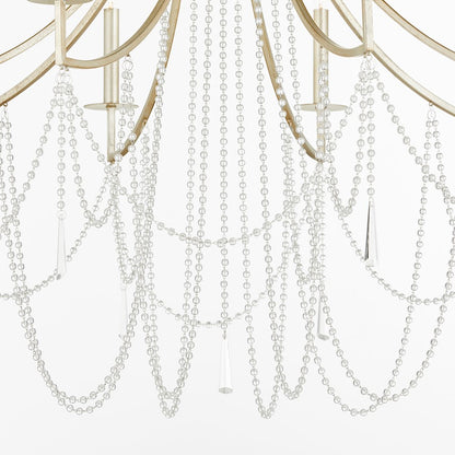 Malin Chandelier, Antique Silver