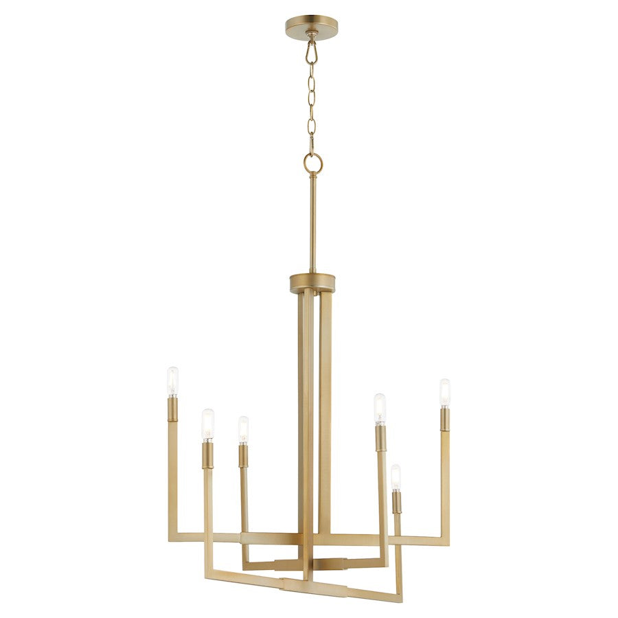 Bolero Chandelier, Aged Brass