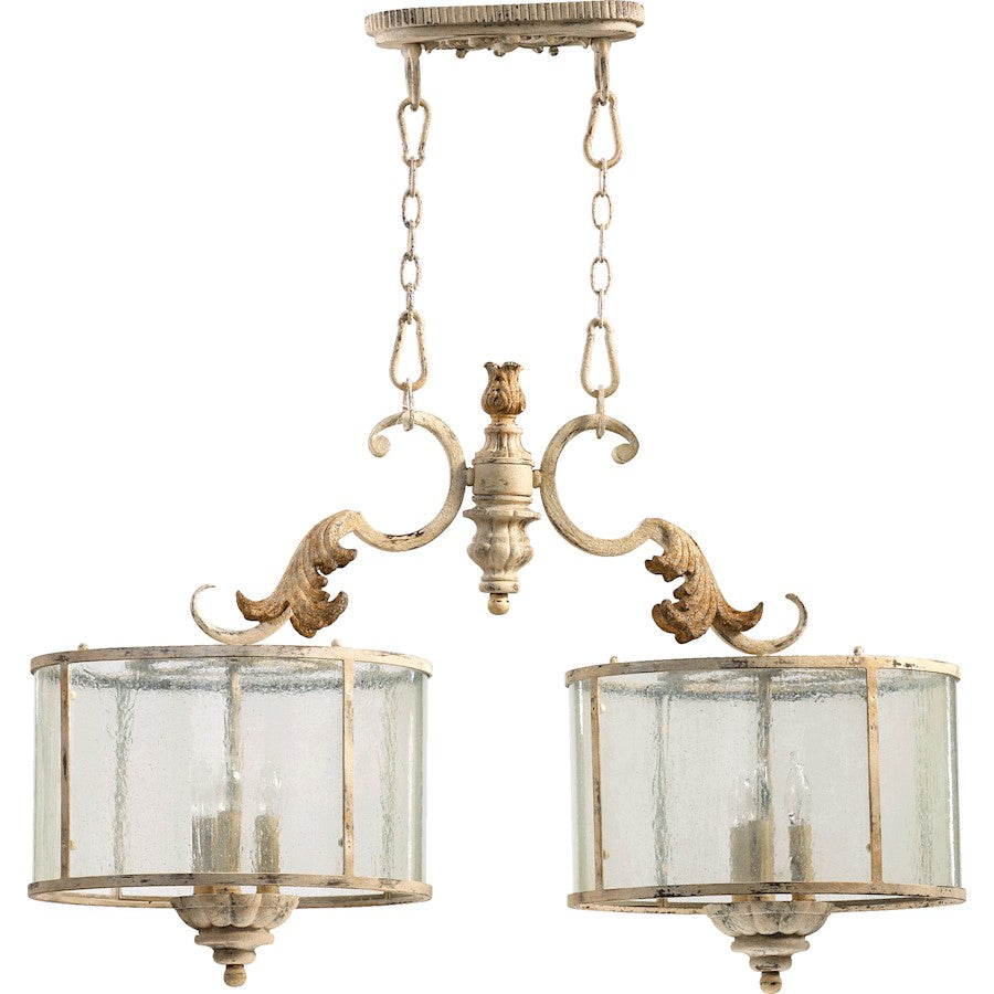 Quorum Florence 6 Light Island Light, Persian White