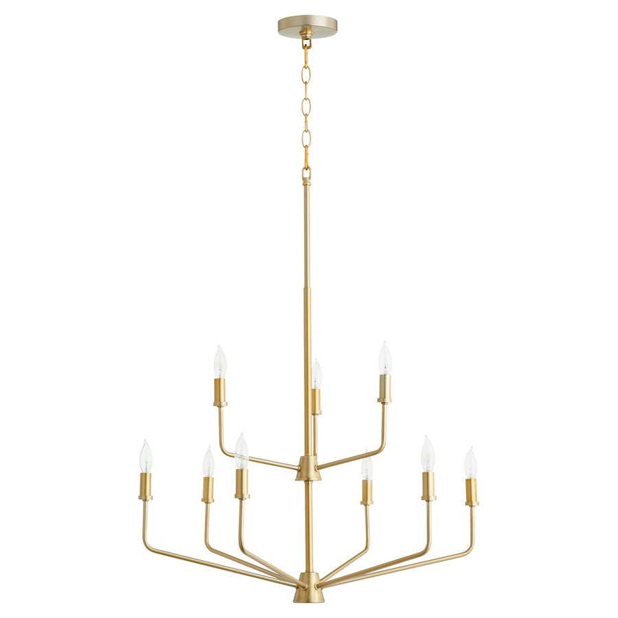 Harmony Chandelier, Aged Brass