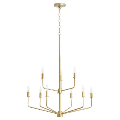 Harmony Chandelier, Aged Brass