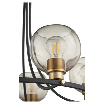 Clarion Chandelier, Noir