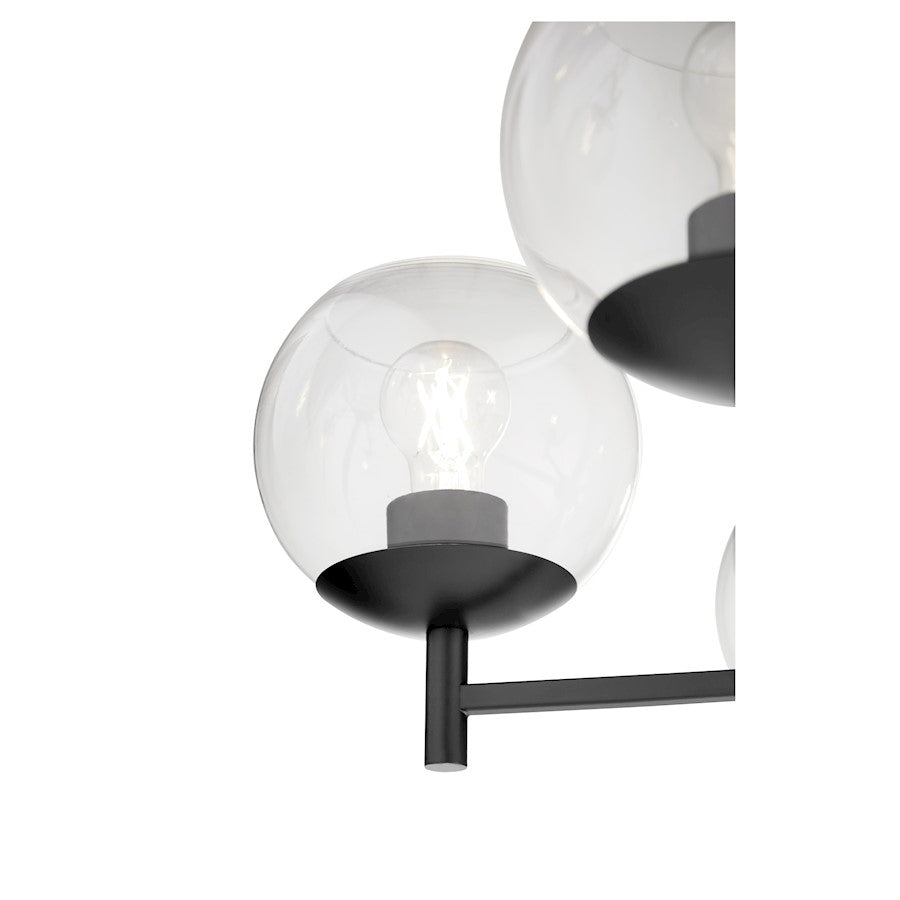 Lyon Chandelier, Matte Black