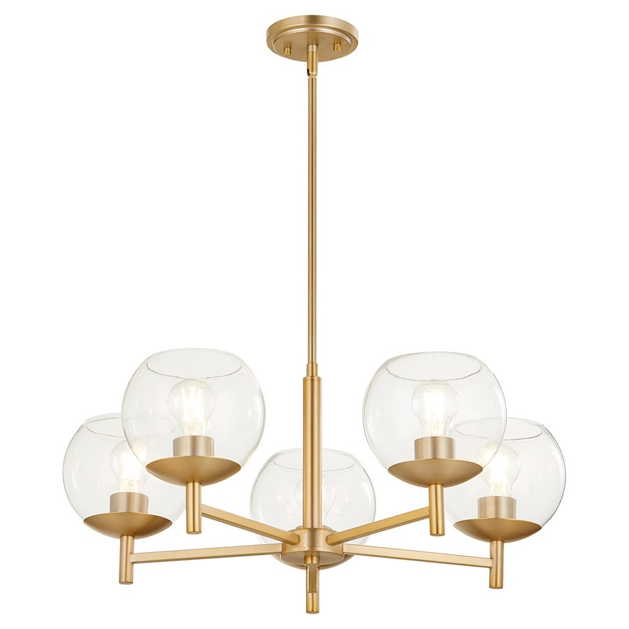 Lyon Chandelier, Aged Brass