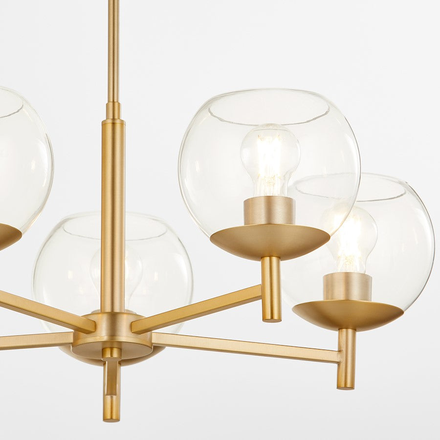 Lyon Chandelier, Aged Brass