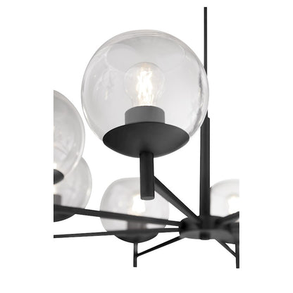 Lyon Chandelier, Matte Black