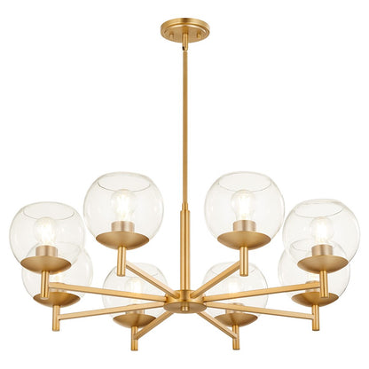 Lyon Chandelier, Aged Brass