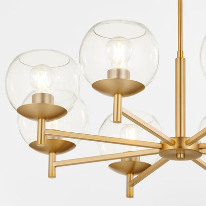 Lyon Chandelier, Aged Brass