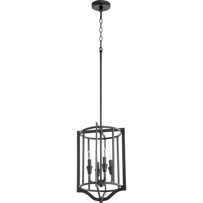 Quorum Marquee 4 Light Pendant, Noir - 6814-4-69