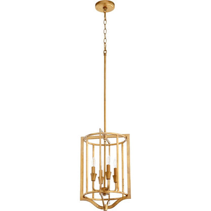 Quorum Marquee 4 Light Pendant, Gold Leaf - 6814-4-74