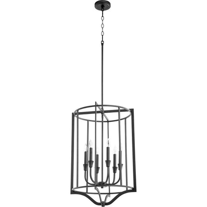 Quorum Marquee 6 Light Pendant, Noir - 6814-6-69