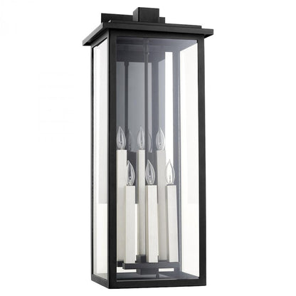 Quorum Westerly Large 6 Light Outdoor Lantern, Noir - 7027-6-69