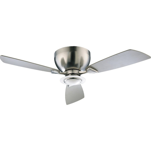 Quorum Nikko 1 Light Ceiling Fan, Satin Nickel