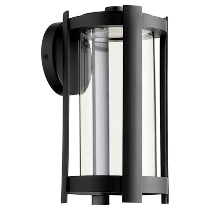 Quorum Solu 1 Light 14" Outdoor Lantern, Noir/Clear - 709-14-69