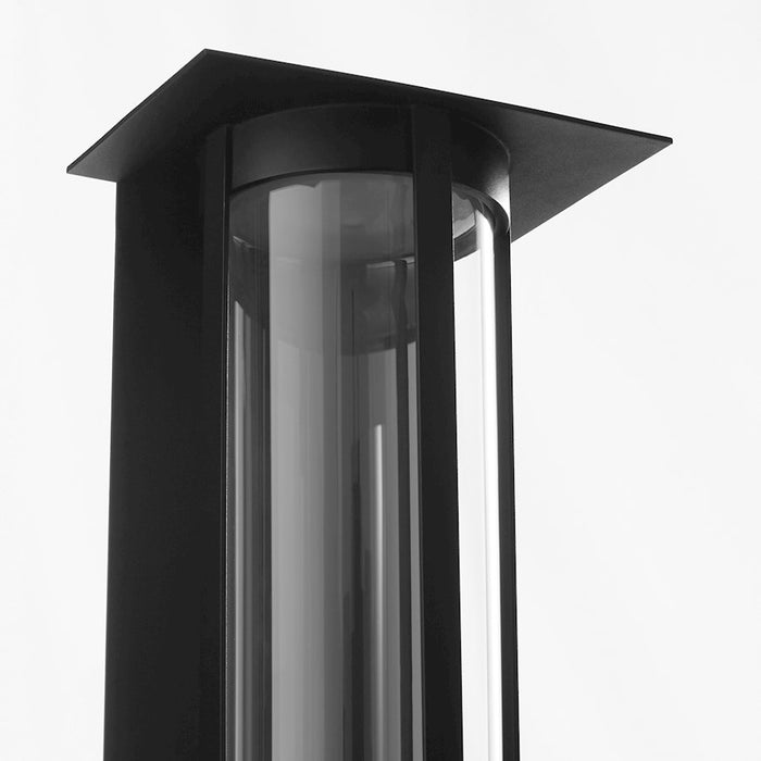 Quorum Abram Outdoor Lantern, Textured Black