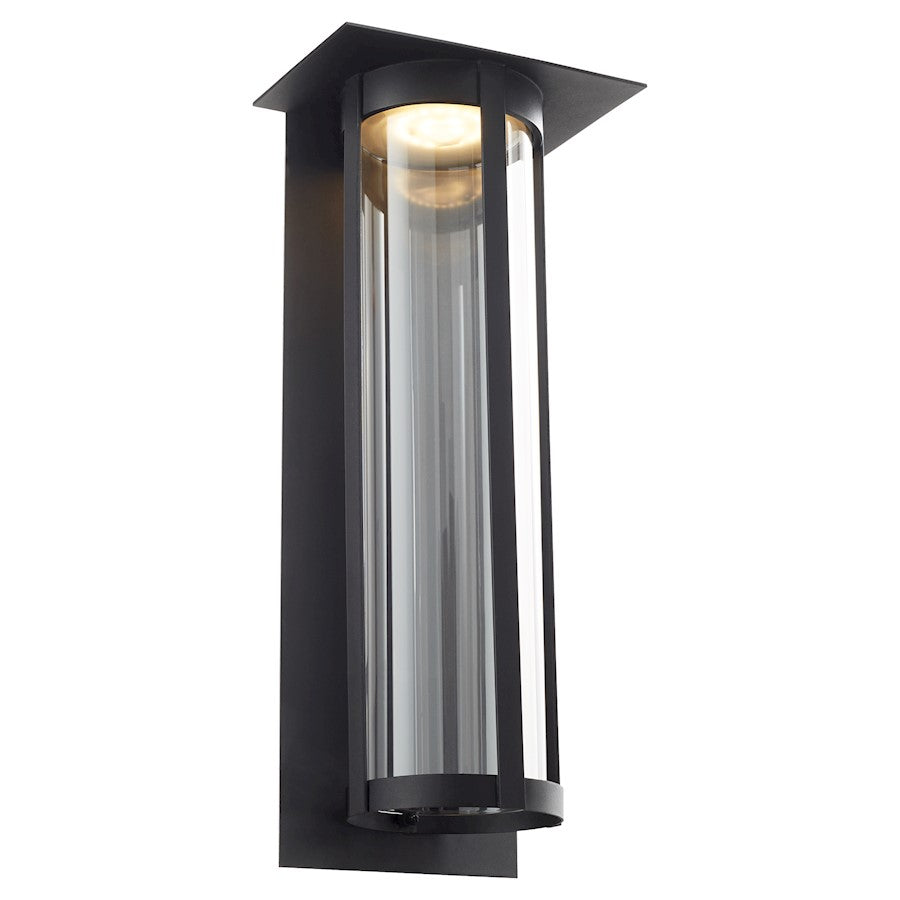 Quorum Abram Outdoor Lantern, Textured Black