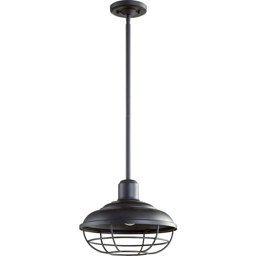 Quorum Tansley 12" Pendant in Noir