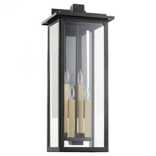 Quorum Westerly Large 4 Light Outdoor Lantern, Noir - 7127-4-69