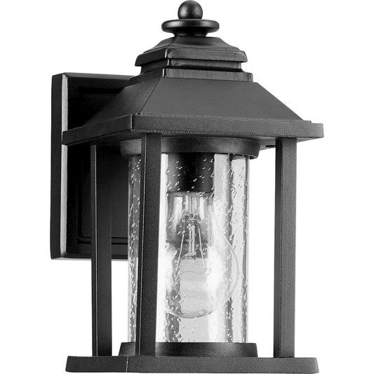 Quorum Crusoe 1 Light Outdoor Lantern, Noir