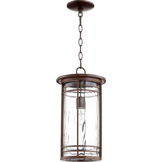 1 Light Outdoor Pendant, Bronze