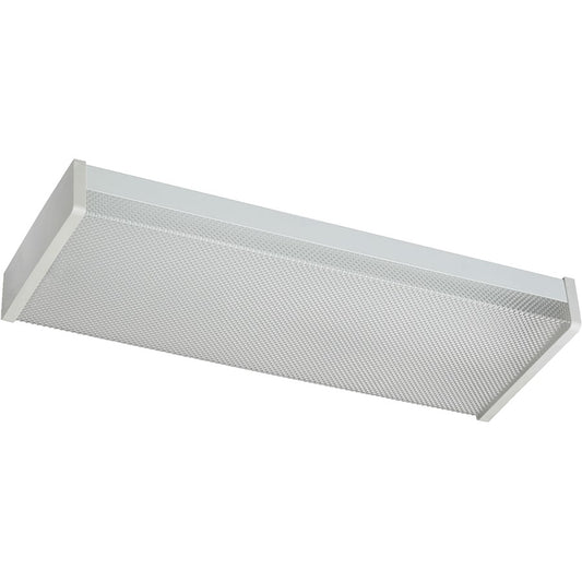 Quorum 2 Light 20W Flush Mount, White, 24"