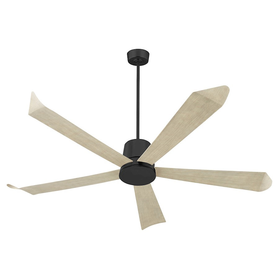 Quorum Rova 72" Patio Fan, Matte Black 82725-59