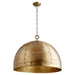 Quorum 1 Light Dome Pendant, Artisan's Brass - 85-75