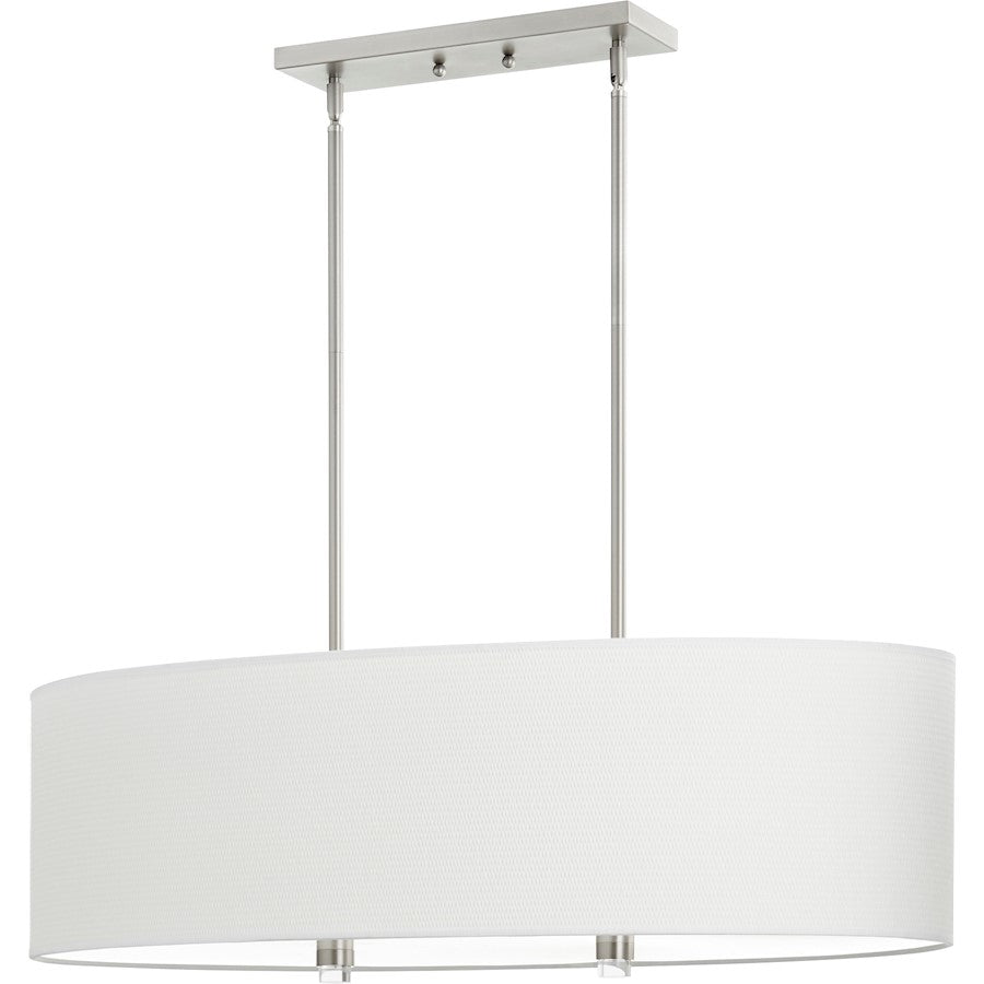 Quorum Copeland 4 Light Oval, Satin Nickel