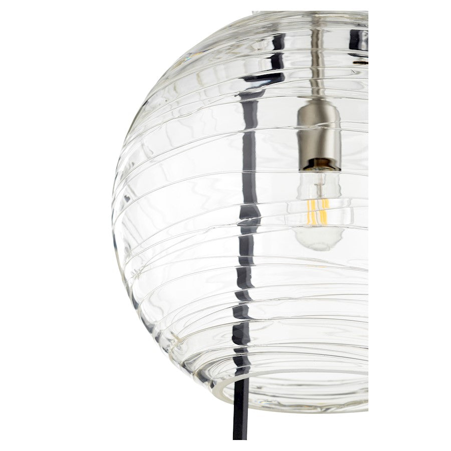 1 Light Pendant, Satin Nickel