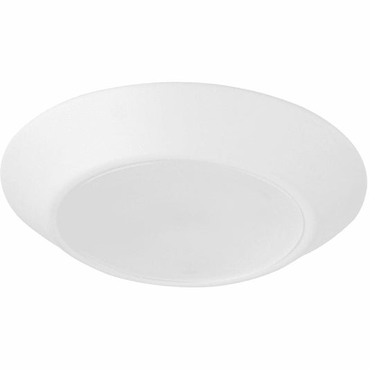 Quorum 1 Light LED Flush Mount, Studio White - 904-7-8