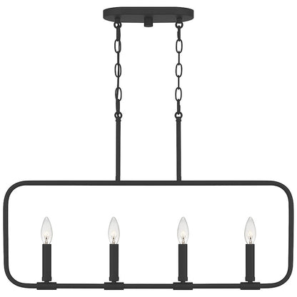 Quoizel Abner 4 Light Island Chandelier, Polished Chrome - ABR432C