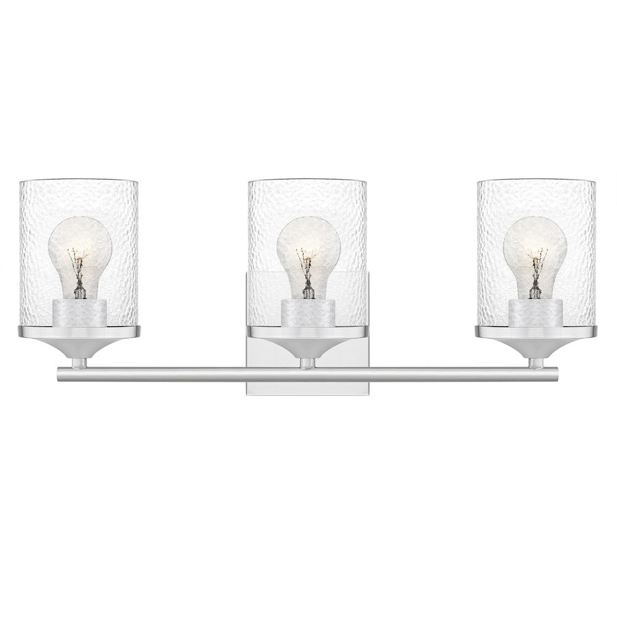 Quoizel Abner 3 Light Bath Light, Polished Chrome - ABR8621C