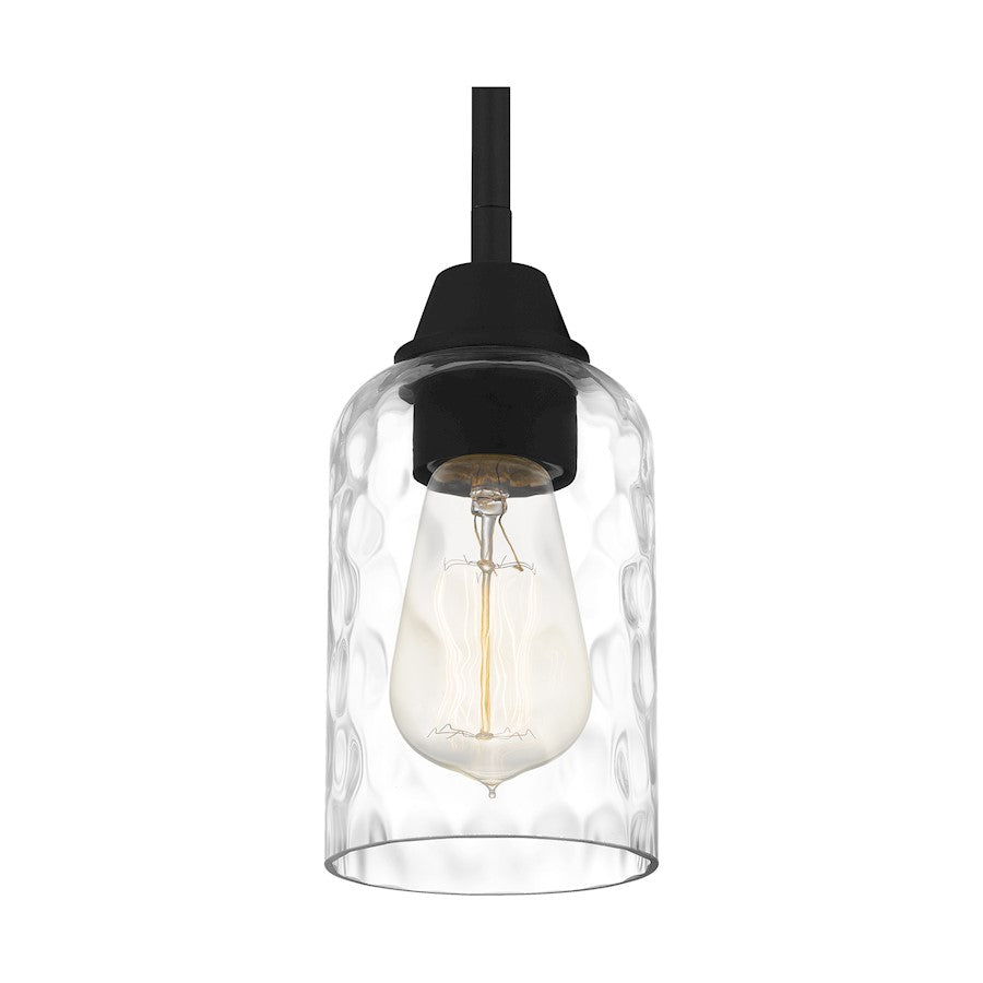 1 Light Mini Pendant, Clear Water