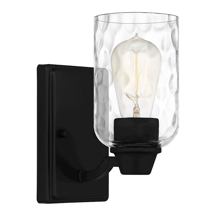 Quoizel Acacia 1 Light Wall Sconce, Clear Water