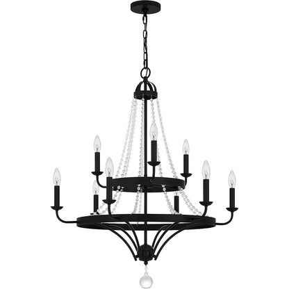 Quoizel Adelaide Chandelier, Matte Black