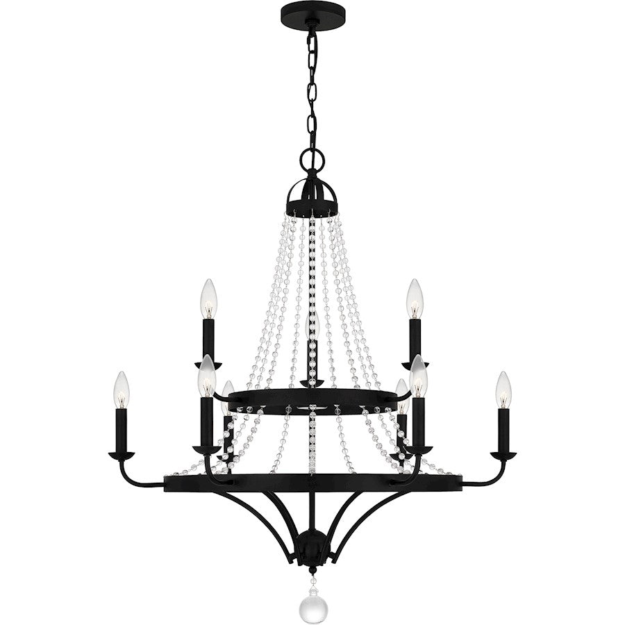 Quoizel Adelaide Chandelier, Matte Black