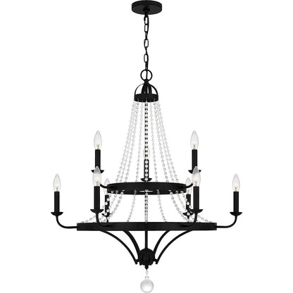 Quoizel Adelaide Chandelier, Matte Black