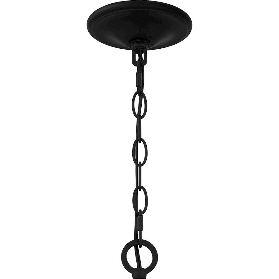 Quoizel Althea 5 Light Chandelier, Matte Black