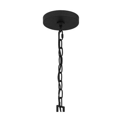 Quoizel Alpine  Chandelier, Earth Black/Clear Seeded