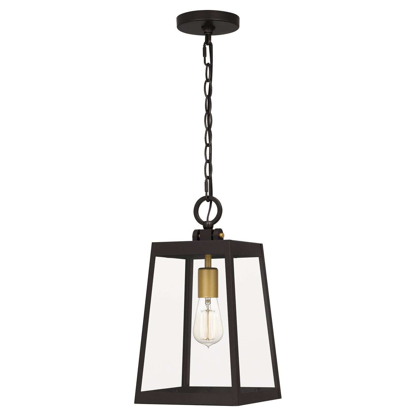 Quoizel Amberly Grove 1 Light Mini Pendant, Bronze/Clear - AMBL1508WT