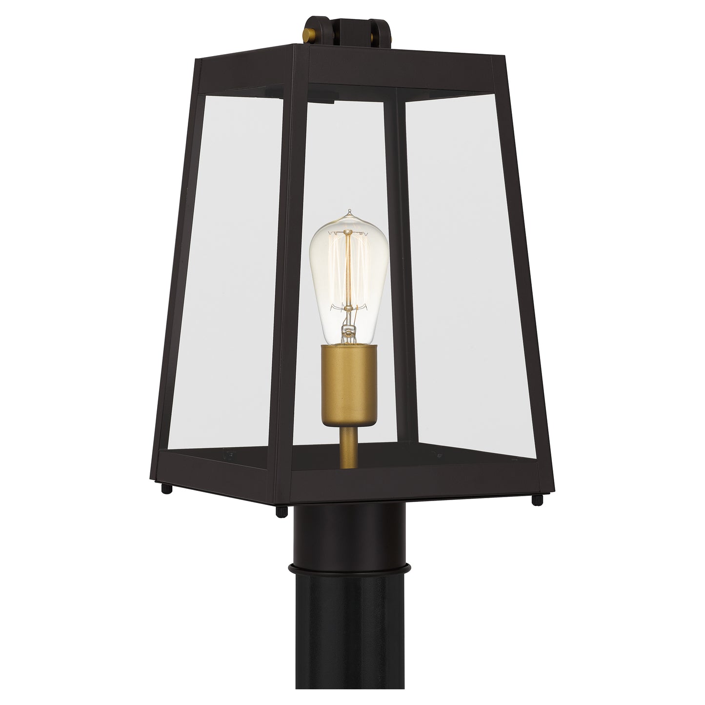 Quoizel Amberly Grove 1 Light 15" Outdoor Lantern, Bronze/Clear - AMBL9008WT