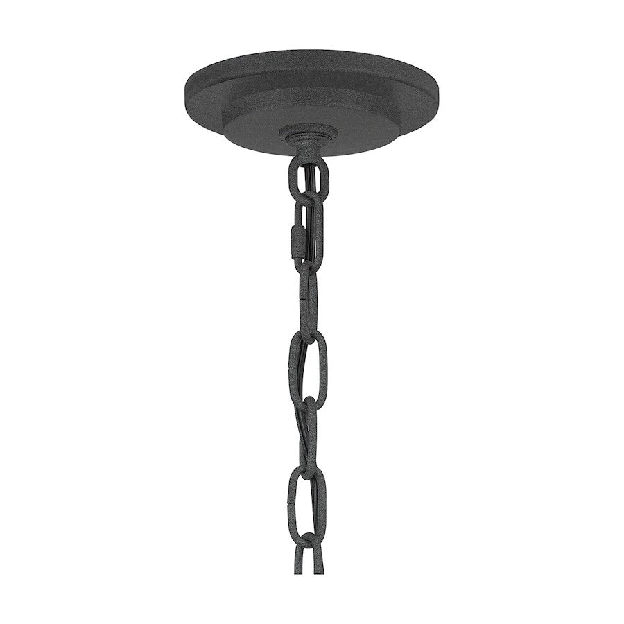 1 Light Mini Pendant, Mottled Black